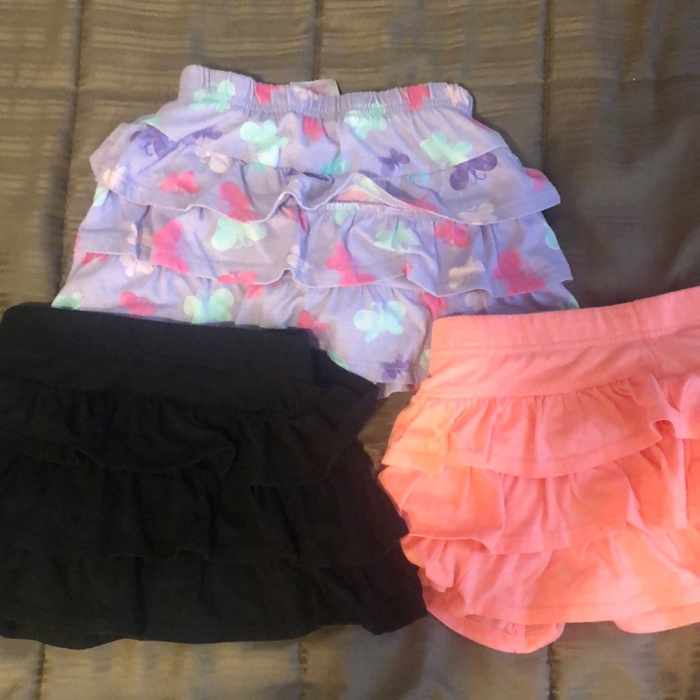 3 ruffle skorts 2T girls skirts